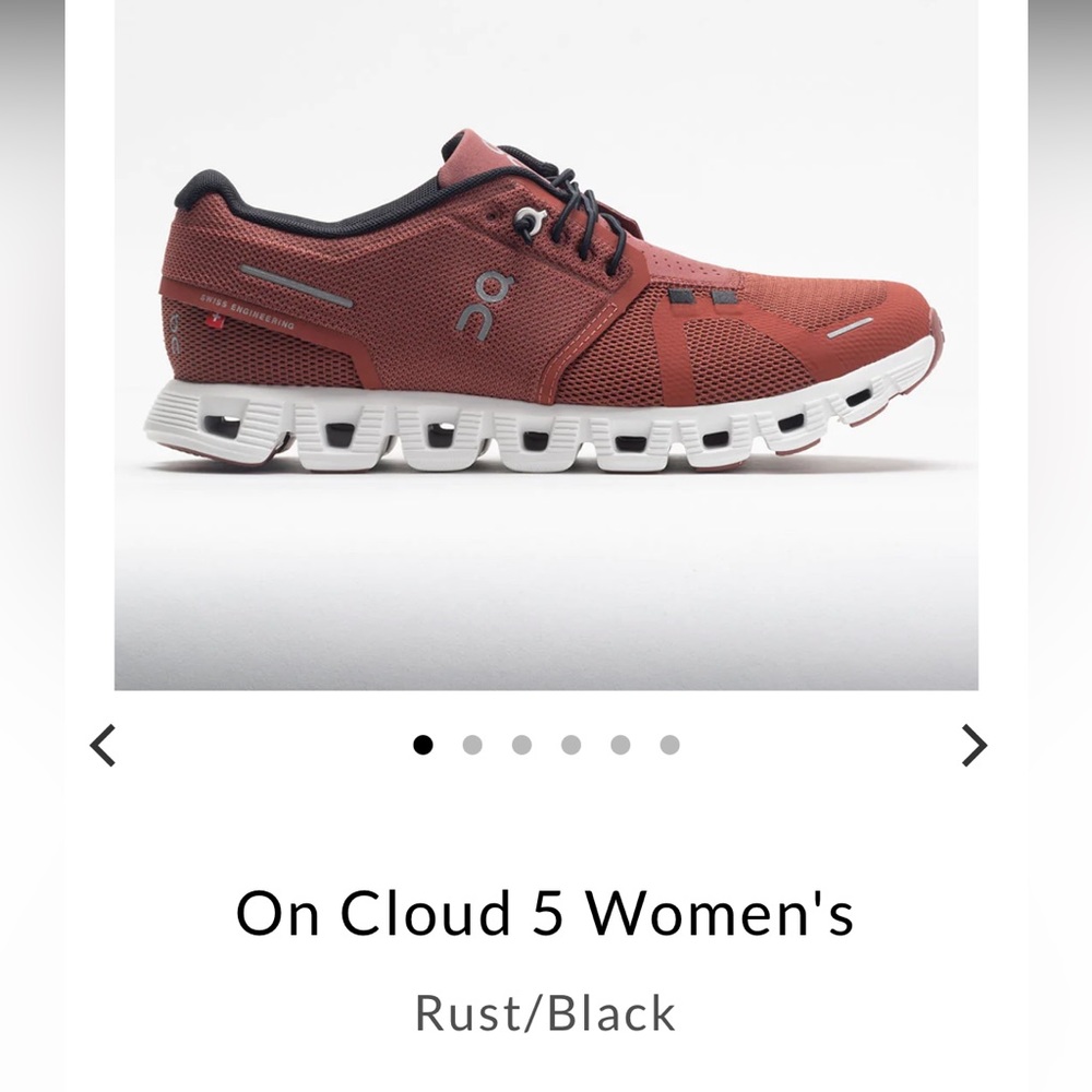 Size 8 On Cloud Rust Sneakers